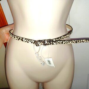 Old Navy Animal Print Skinny Belt XS